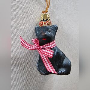 VGUC Scottie Dog Christmas Ornament Stamped Christborn